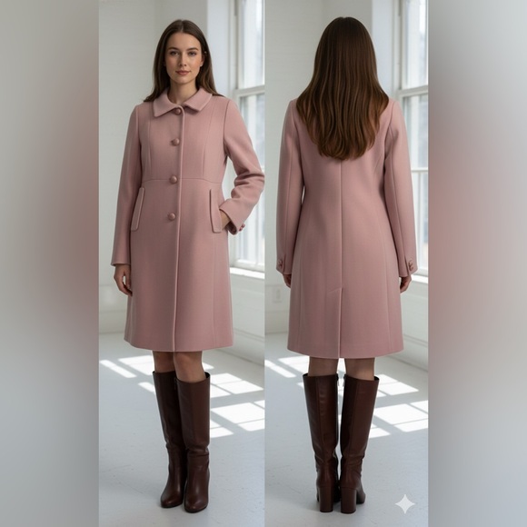 J.Crew beautiful pink wool coat - Picture 1 of 9